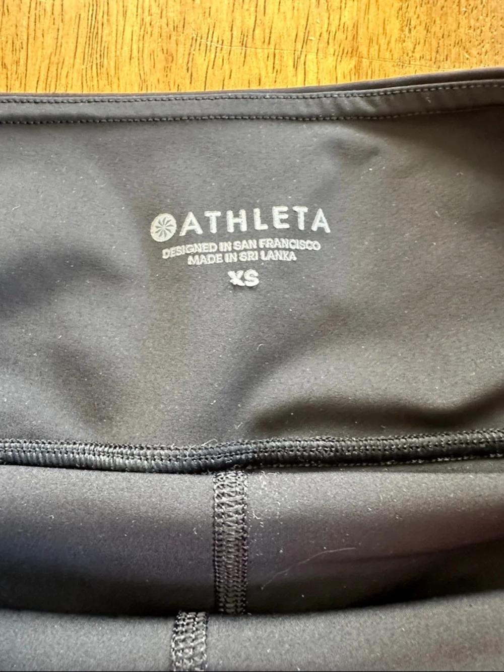 Athleta Black Skater Skirt with Reflective Waist Stripe - Picture 2 of 3